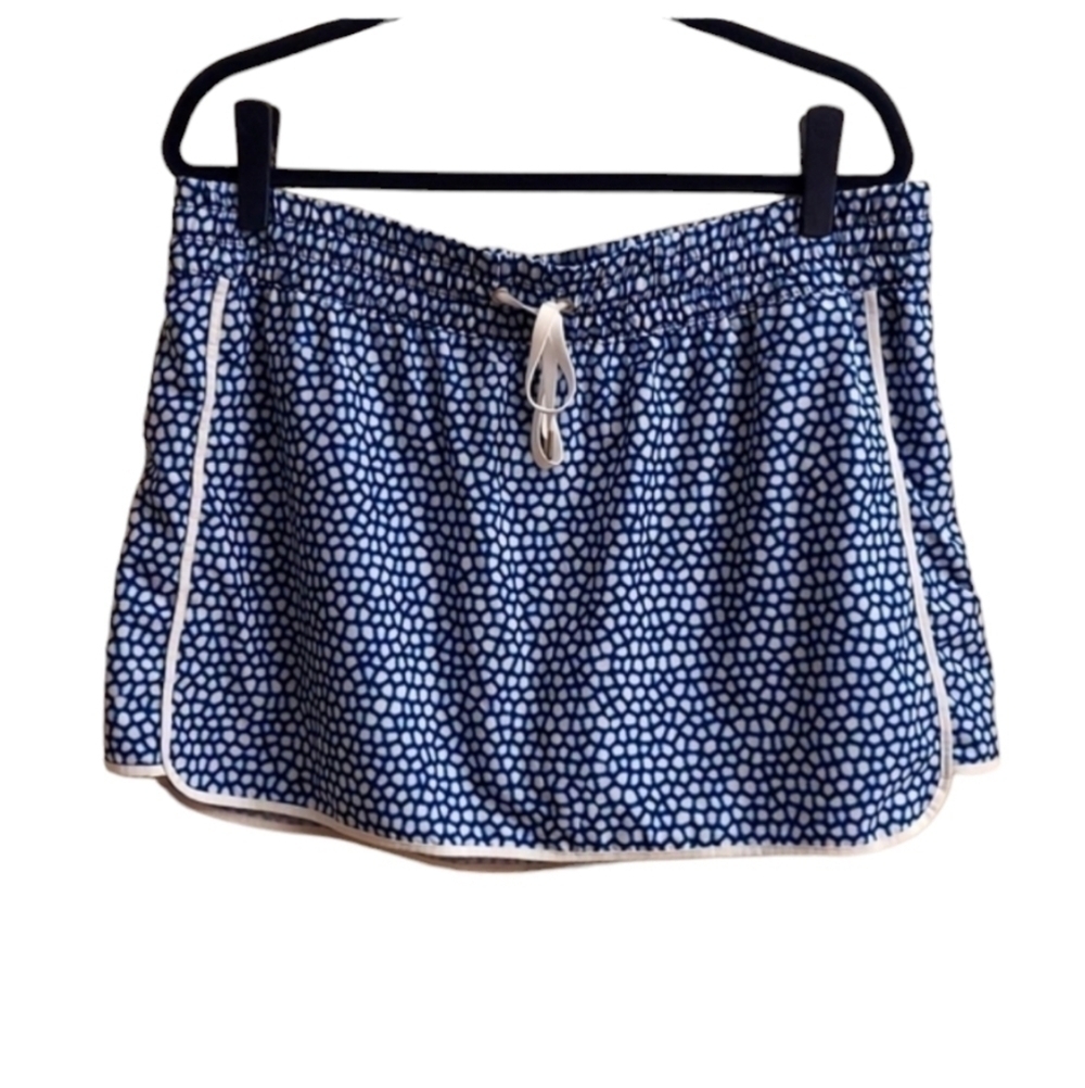 GAP FIT Running Athletic Blue Print Skort XL Golf Athleisure Resort